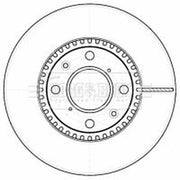 Borg & Beck 2 x Vented Front Brake Discs BBD4537