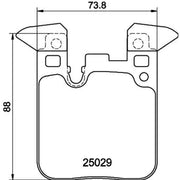 Mintex Rear Brake Pad Set MDB3269