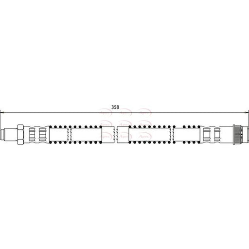Apec Brake Hydraulic Hose Line Rear HOS3003