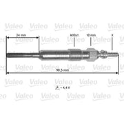 Valeo Diesel Engine Glow Plug 345172
