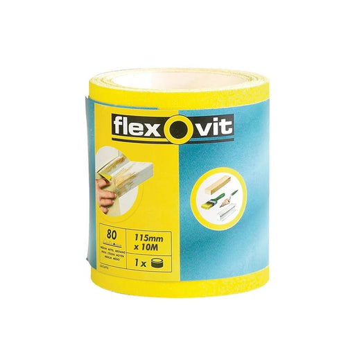 Flexovit High-Performance Sanding Roll 115mm x 5m Fine 120G - 66261104026
