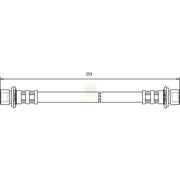 NAPA Brake Hydraulic Hose Line Rear NBH1145