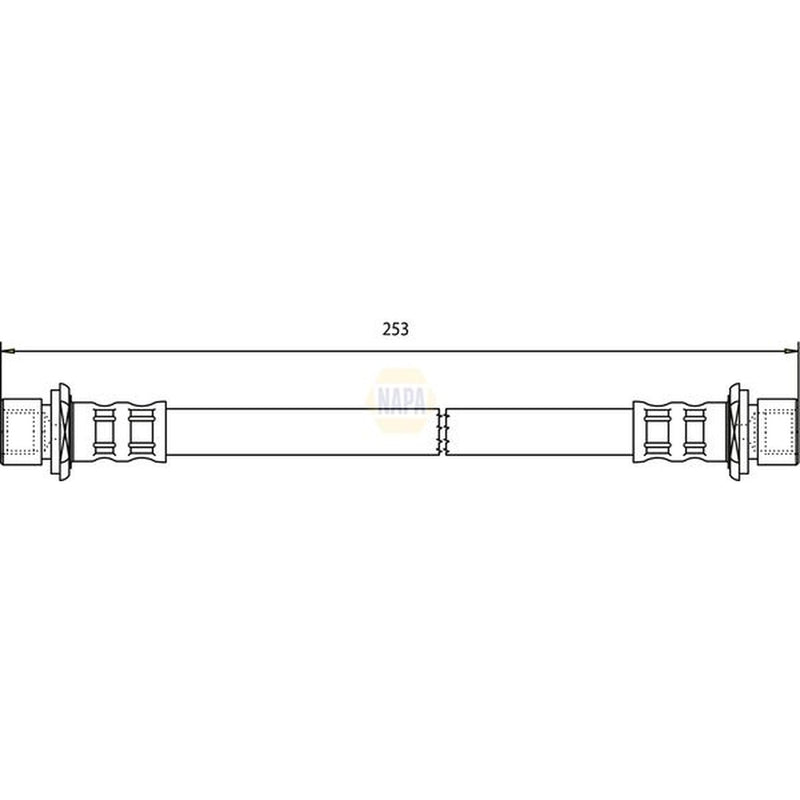 NAPA Brake Hydraulic Hose Line Rear NBH1145