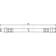 Apec Brake Hydraulic Hose Line Rear HOS3139