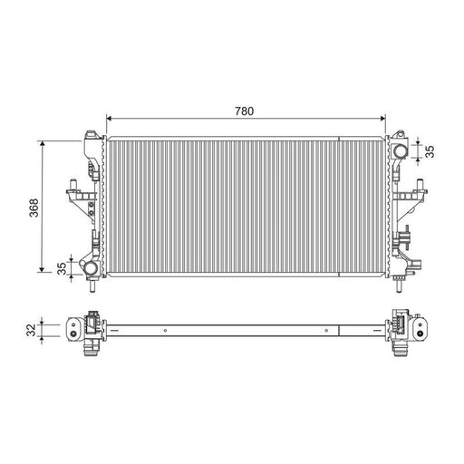 Valeo Engine Radiator 701738