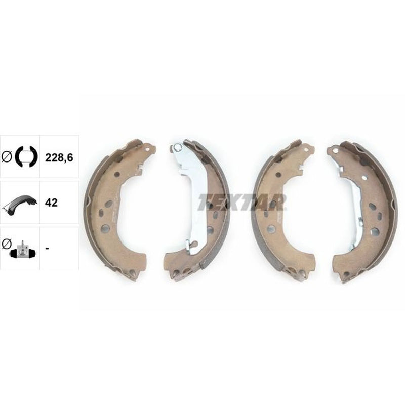 Textar Brake Shoe Set Axle Kit 91064900