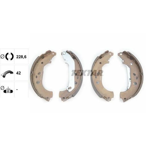 Textar Brake Shoe Set Axle Kit 91064900