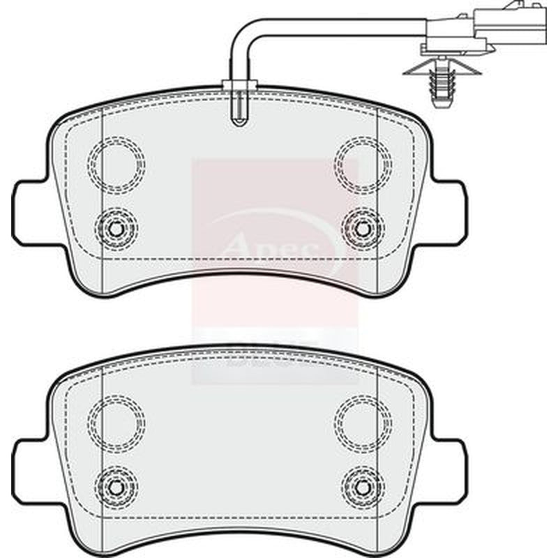 Apec Rear Brake Pad Set PD3271