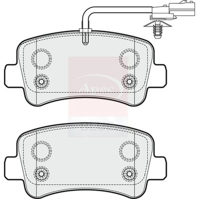 Apec Rear Brake Pad Set PD3271