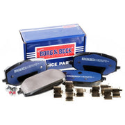 Borg & Beck 4 x Front Brake Pad Set BBP2939