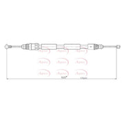 Apec Handbrake Cable Left Rear CAB1606