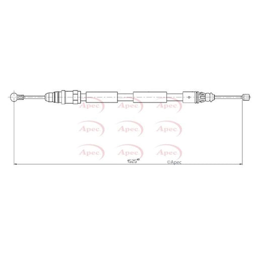 Apec Handbrake Cable Left Rear CAB1606