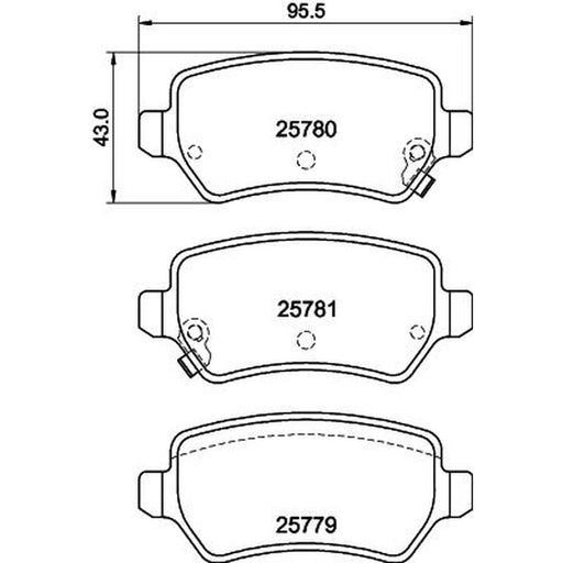 Mintex Rear Brake Pad Set MDB4179