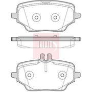 Apec Rear Brake Pad Set PAD2393