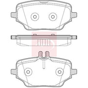Apec Rear Brake Pad Set PAD2393