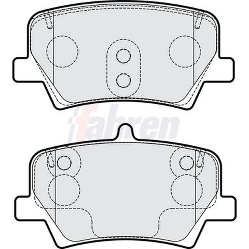 Fahren Rear Brake Pad Set FBP4254