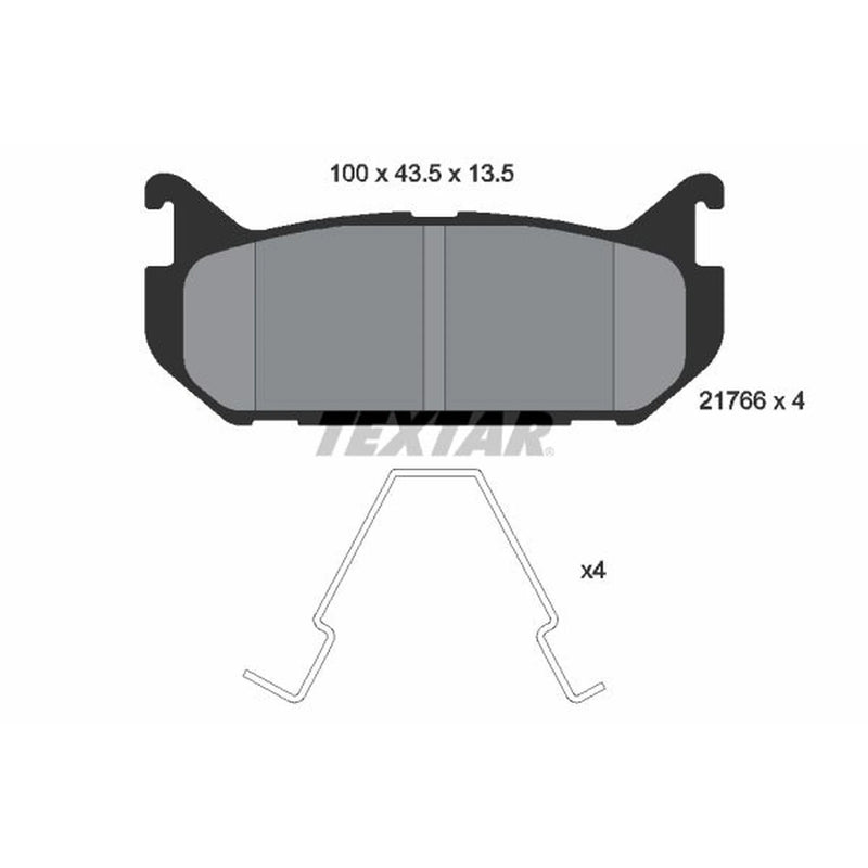 Textar Rear Brake Pad Set 2176603