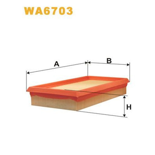 WIX Engine Air Filter WA6703