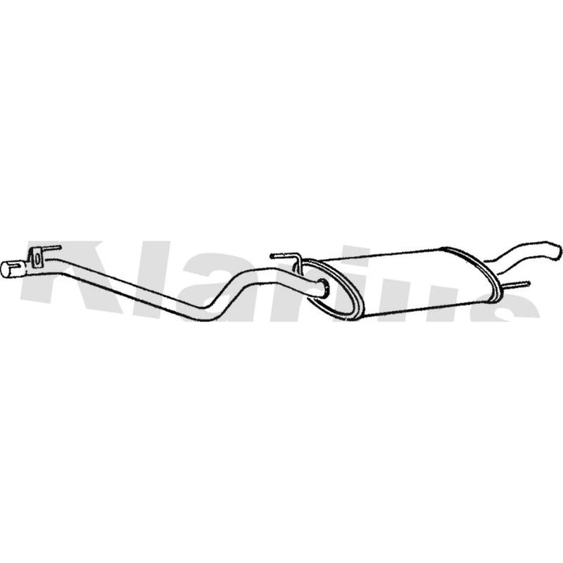 Klarius Box With Tail Pipe Rear VW250T