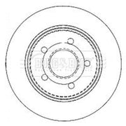 Borg & Beck 2 x Solid Rear Brake Discs BBD4476