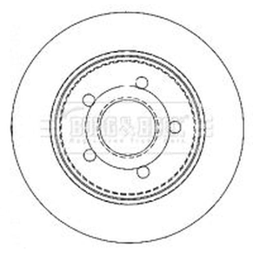 Borg & Beck 2 x Solid Rear Brake Discs BBD4476
