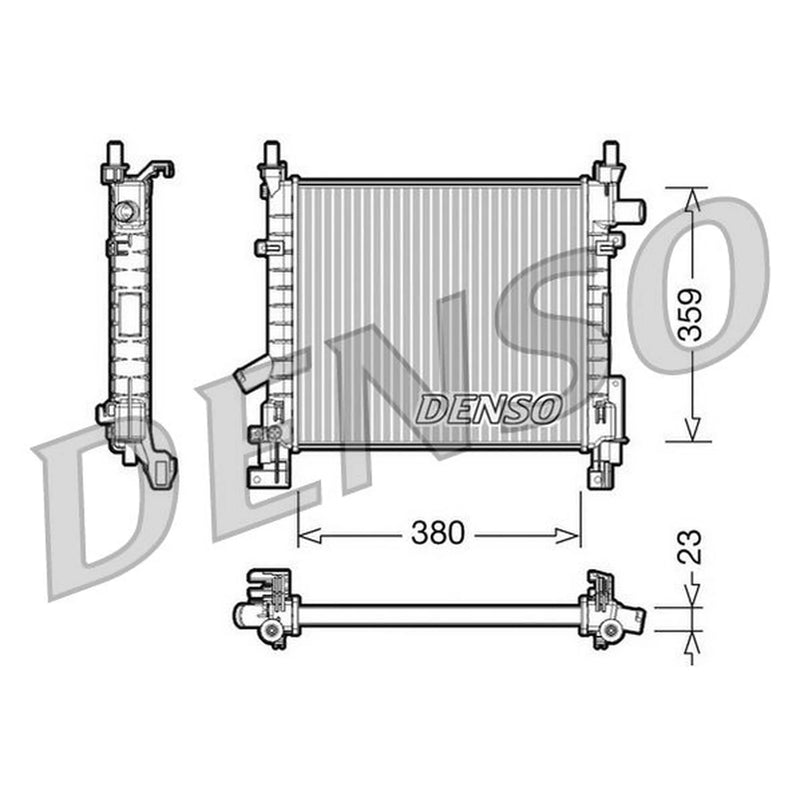 Denso Engine Radiator DRM10063