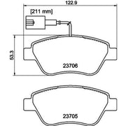 Mintex Front Brake Pad Set MDB3193