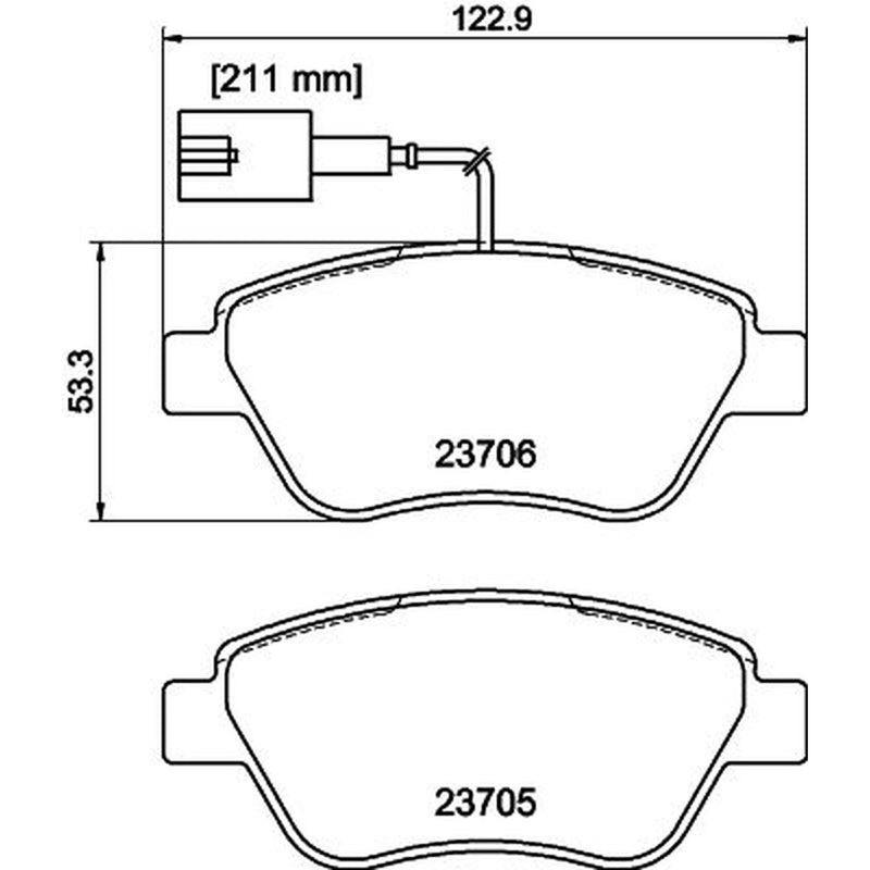 Mintex Front Brake Pad Set MDB3193