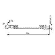 Bosch Brake Hydraulic Hose Line Front 1 987 476 238