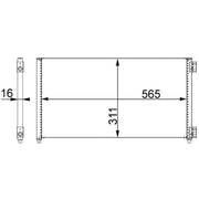 Mahle Air Conditioning Condenser AC 373 000S