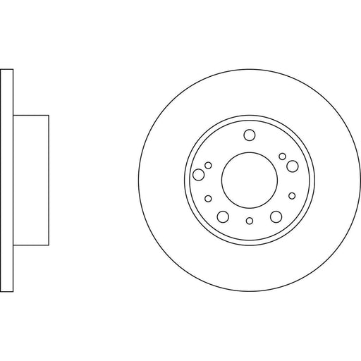 Apec Brake Disc Front Fits Citroen C25 Fiat Ducato Peugeot J5/Express Talbot Exp Apec  - Town Parts