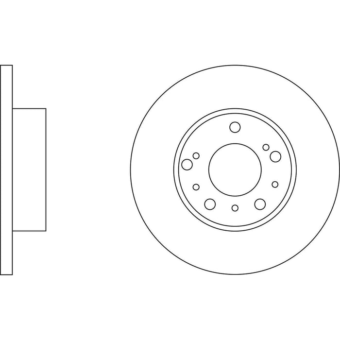 Apec Brake Disc Front Fits Citroen C25 Fiat Ducato Peugeot J5/Express Talbot Exp Apec  - Town Parts