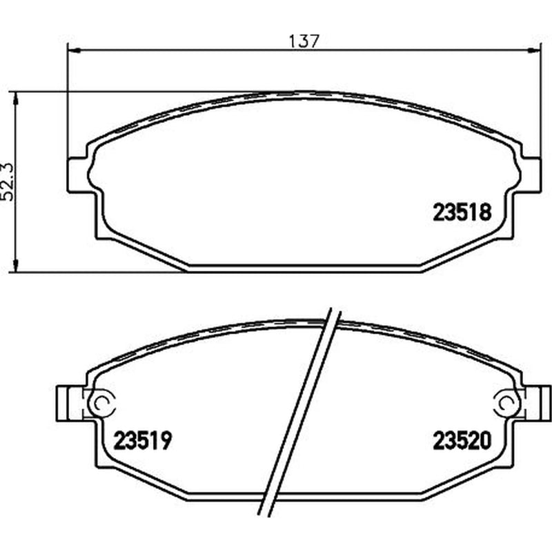 DON Front Brake Pad Set PCP1470
