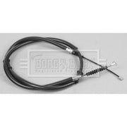 Borg & Beck Handbrake Cable Left Rear BKB2459