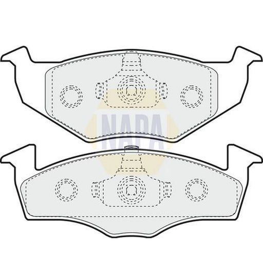 NAPA Front Brake Pad Set NBP1050