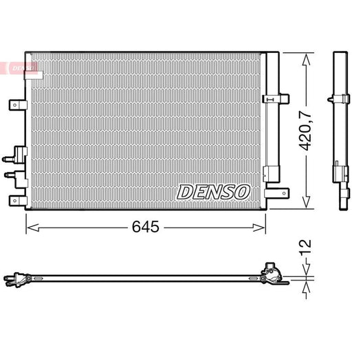 Denso Air Conditioning Condenser DCN01024
