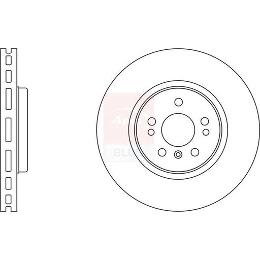 Apec 2 x Vented Front Brake Discs SDK6438