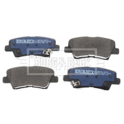 Borg & Beck 4 x Rear Brake Pad Set BBP2901