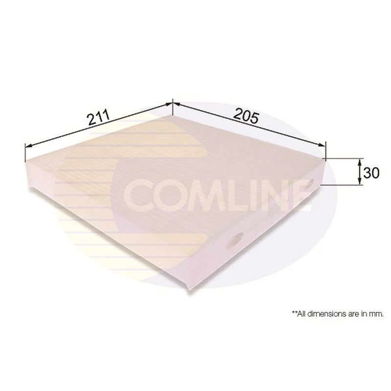 Comline Cabin Air Filter (Pollen Filter) EKF306
