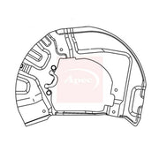 Apec Brake Disc Splash Guard Front Left ASG1022