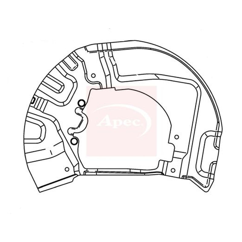 Apec Brake Disc Splash Guard Front Left ASG1022