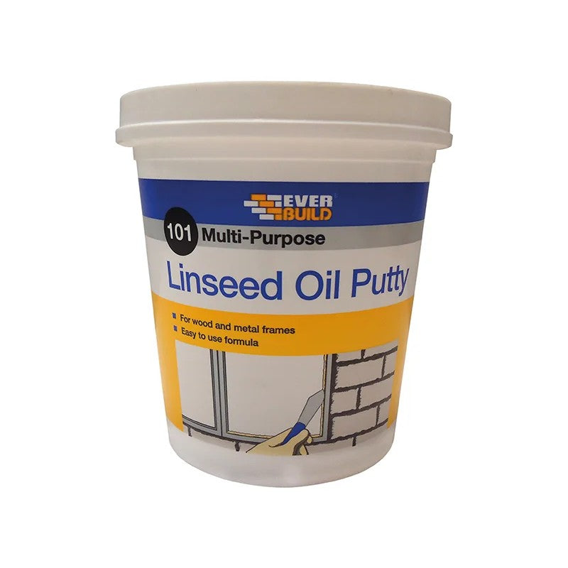 Everbuild Sika 101 Multi-Purpose Linseed Oil Putty Natural 2kg - 480211