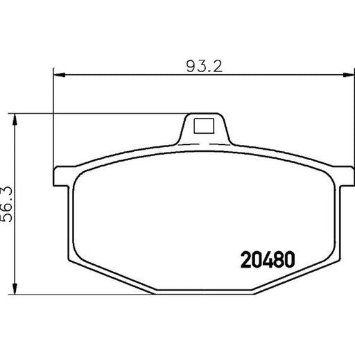 Mintex Front Brake Pad Set MDB1118