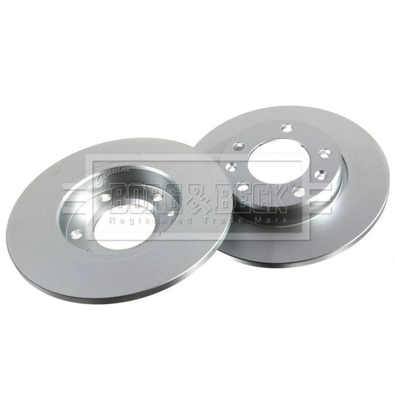 Borg & Beck 2 x Solid Rear Brake Discs BBD5358