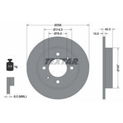 Textar 2 x Solid Rear Brake Discs 92117103