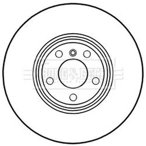 Borg & Beck 2 x Vented Front Brake Discs BBD6038S