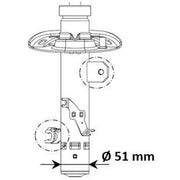 KYB Shock Absorber Damper Strut Front Left 3338015