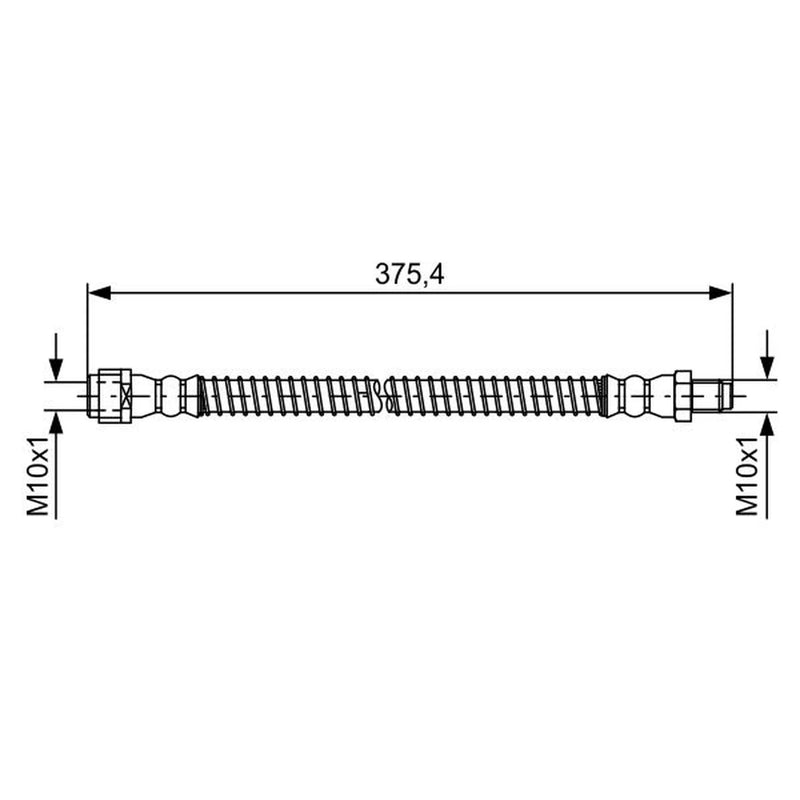 Bosch Brake Hydraulic Hose Line Rear 1 987 481 575