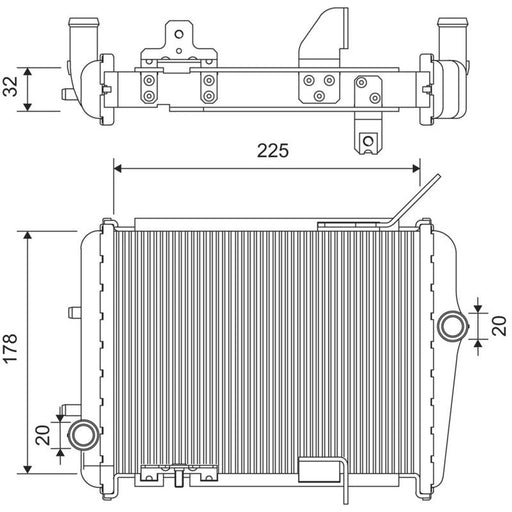 Valeo Engine Radiator 701416
