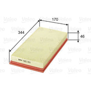 Valeo Engine Air Filter 585189